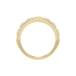 MEN'S BAND 1.00CT ROUND DIAMOND 14K YELLOW GOLD - Image 2