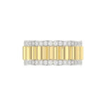 MEN'S BAND 1.00CT ROUND DIAMOND 14K YELLOW GOLD - Image 5