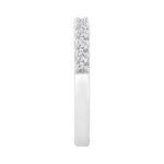 LADIES BAND 0.50CT ROUND DIAMOND 14K WHITE GOLD - Image 2
