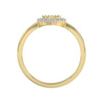 LADIES RING 0.20CT ROUND DIAMOND 10K YELLOW GOLD - Image 2
