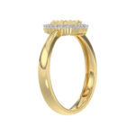LADIES RING 0.20CT ROUND DIAMOND 10K YELLOW GOLD - Image 4