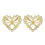 LADIES PENDANT WITH CHAIN 0.13CT ROUND DIAMOND 10K YELLOW GOLD