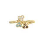 LADIES RING 0.20CT ROUND DIAMOND 14K YELLOW GOLD - Image 5