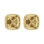 �Ladies Nugget Halo Fashion Earrings 0.25Ct Round Diamond 10K Yellow Gold � Fashionable Women�S Jewelry Gift - Image 4