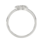 Ladies Lucky Horseshoe Fashion Ring 0.10Ct Round Diamond Sterling Silver White � Double Horseshoe Fashion Jewelry - Image 2