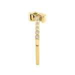 Classic 0.10Ct Round Diamond Ring In Yellow Gold  For Women - Image 3