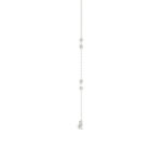 14K White Gold 0.16Ct Ladies Pearl Necklace  Round Diamond Bezel Design - Image 3