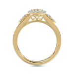 LADIES RING 0.33CT ROUND DIAMOND 10K YELLOW GOLD - Image 2