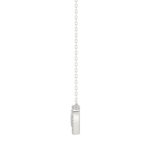 Round Diamond Heart Necklace, 0.10Ct Sterling Silver  Love Necklace, Minimal Heart Charm Pendant For Your Loved One, Girlfriend Gift - Image 3