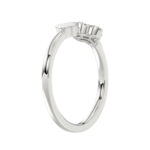 Sterling Silver Diamond Fashion Ring For Women 0.10 Ct Round Cut Elegant Ladies Ring - Image 3