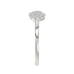 Sterling Silver Diamond Fashion Ring For Women 0.10 Ct Round Cut Elegant Ladies Ring - Image 4