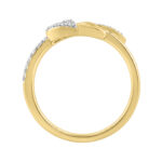 Classic Ladies 10K Yellow Gold Diamond Fashion Ring  0.20Ct Round Diamond - Image 2