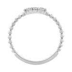 Elegant 0.07Ct Round Diamond Three Stone Ring In Sterling Silver Classic Ladies Jewelry Design - Image 2