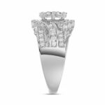LADIES RING 1.00CT ROUND DIAMOND 10K WHITE GOLD - Image 3