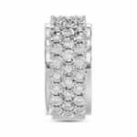 MEN'S BAND 2.00CT ROUND DIAMOND 10K WHITE GOLD - Image 3