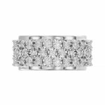 MEN'S BAND 2.00CT ROUND DIAMOND 10K WHITE GOLD - Image 5