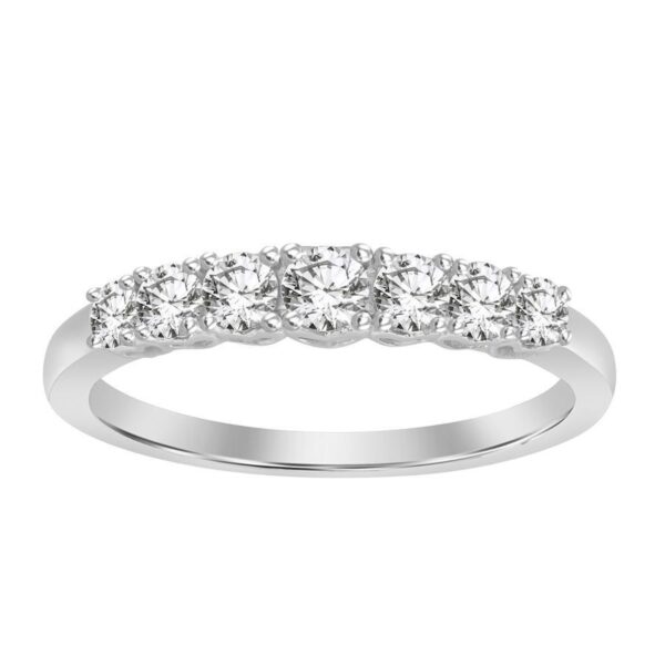 LADIES BAND 0.50CT ROUND DIAMOND 14K YELLOW GOLD (SI QUALITY)