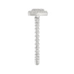 LADIES RING 0.10CT ROUND DIAMOND 14K WHITE GOLD - Image 4