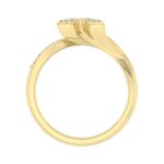 LADIES RING 0.25CT ROUND DIAMOND 10K YELLOW GOLD - Image 2