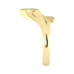LADIES RING 0.25CT ROUND DIAMOND 10K YELLOW GOLD - Image 3