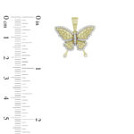 LADIES PENDANT WITH CHAIN 0.25CT ROUND DIAMOND 10K YELLOW GOLD - Image 5
