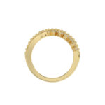 LADIES RING 0.50CT ROUND DIAMOND 14K YELLOW GOLD - Image 2