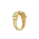 LADIES RING 0.50CT ROUND DIAMOND 14K YELLOW GOLD - Image 3