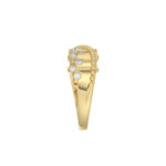 LADIES RING 0.50CT ROUND DIAMOND 14K YELLOW GOLD - Image 4