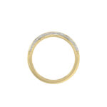LADIES RING 0.50CT ROUND DIAMOND 14K YELLOW GOLD - Image 2