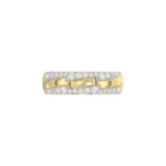 LADIES RING 0.50CT ROUND DIAMOND 14K YELLOW GOLD - Image 5