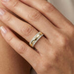 LADIES RING 0.50CT ROUND DIAMOND 14K YELLOW GOLD - Image 6