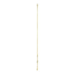 LADIES NECKLACE 0.16CT ROUND/PEARL DIAMOND 14K YELLOW GOLD - Image 3