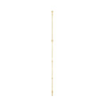 LADIES NECKLACE 0.10CT ROUND DIAMOND 10K YELLOW GOLD - Image 3