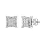 0.25 Ct Round Diamond Earrings For Women In Sterling Silver Stylish Ladies Jewelry Gift - Image 3