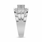 MEN'S BAND 1.50CT ROUND DIAMOND 10K WHITE GOLD - Image 3