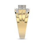 MEN'S BAND 1.50CT ROUND DIAMOND 10K YELLOW GOLD - Image 3
