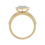 LADIES TRIO SET 1.00CT ROUND DIAMOND 10K YELLOW GOLD - Image 2