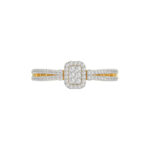 LADIES RING 0.20CT ROUND DIAMOND 10K YELLOW GOLD - Image 5