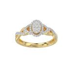 LADIES RING 0.25CT ROUND DIAMOND 10K YELLOW GOLD