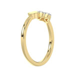 LADIES RING 0.10CT ROUND DIAMOND 10K YELLOW GOLD - Image 4