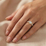 LADIES RING 0.25CT ROUND DIAMOND 10K YELLOW GOLD - Image 6