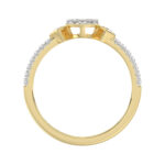 LADIES RING 0.33CT ROUND DIAMOND 10K YELLOW GOLD - Image 2
