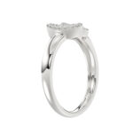 Ladies Lucky Horseshoe Fashion Ring 0.10Ct Round Diamond Sterling Silver White – Double Horseshoe Fashion Jewelry - Image 4