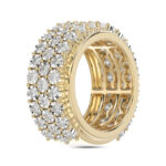 MEN'S BAND 2.00CT ROUND DIAMOND 10K YELLOW GOLD - Image 4