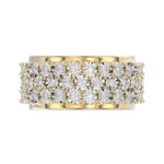 MEN'S BAND 2.00CT ROUND DIAMOND 10K YELLOW GOLD - Image 5