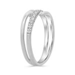 Women’S 14K White Gold Round Diamond Ring 0.33CT Elegant Fashion Diamond Ring - Image 3