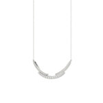 LADIES NECKLACE 0.25CT ROUND DIAMOND 14K WHITE GOLD - Image 2