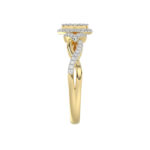 LADIES RING 0.25CT ROUND DIAMOND 10K YELLOW GOLD - Image 4