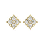 LADIES EARRING 0.25CT ROUND DIAMOND 10K YELLOW GOLD