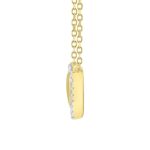 LADIES NECKLACE 0.10CT ROUND DIAMOND 10K YELLOW GOLD - Image 2